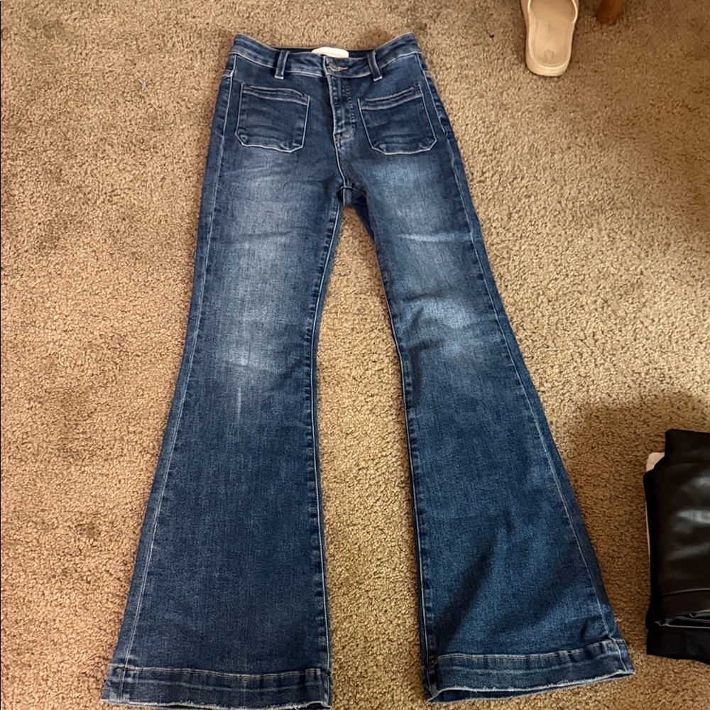 Women's Blue Flared Jeans